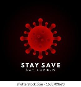 Coronavirus infographic. Stay safe from Covid-19 (Coronavirus Disease 19). Health appeal banner for the community and social media post. Vector illustration.