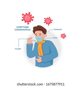 
Coronavirus infographics vector. Infected  illustration. CoV-2019 prevention, coronavirus symptoms and complications.Vector illustration.Isolated on white background. 