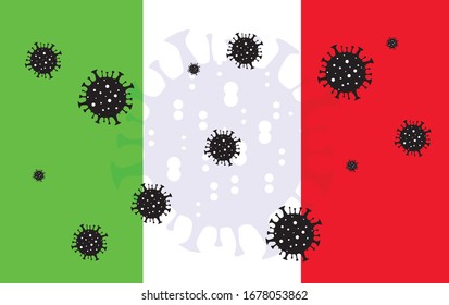 Coronavirus In Italy. Italy Coronavirus. Novel Coronavirus In Italy. COVID-19 In Italy