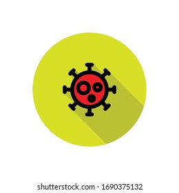 coronavirus line icon, vector illustration