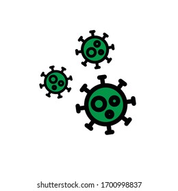 coronavirus line icon, vector illustration