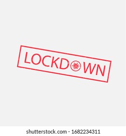 Coronavirus lockdown icon design vector illustration.