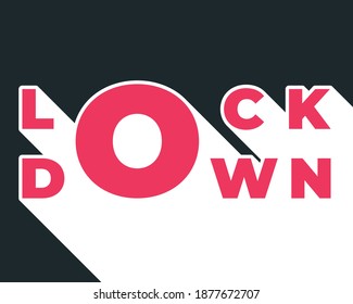 Coronavirus lockdown symbol. Coronavirus pandemic puts countries on lockdown . World Pandemic