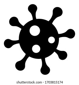 Coronavirus logo concept. COVID-19. Isolated graphic design template. nCOV Vector Illustration