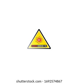 Coronavirus Logo. Covid -19 icon Template illustration