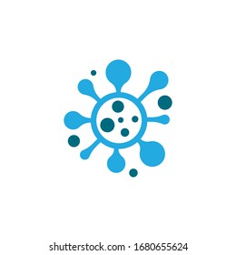 Icono vectorial de la plantilla de logotipo Coronavirus