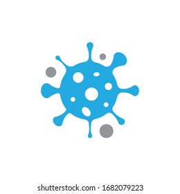 Diseño de icono vectorial de la plantilla de logotipo Coronavirus