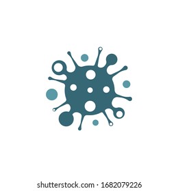 Coronavirus logo template vector icon design