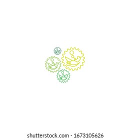 Coronavirus Logo Template vector illustration design