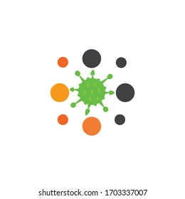 coronavirus  logo templete vectors icon illustrations
