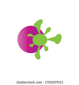 ilustraciones de icono del logotipo de coronavirus símbolos vectores de plantilla
