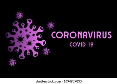 Coronavirus logo theme for template