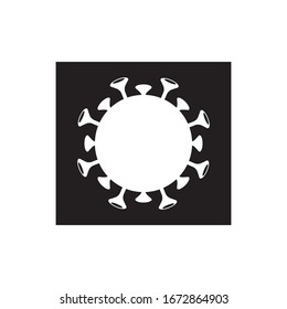 Coronavirus logo vector icon template