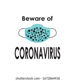 Coronavirus logo vector icon template