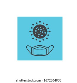 Coronavirus logo vector icon template