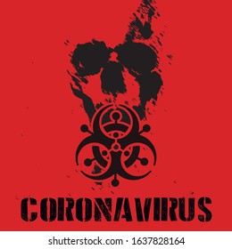 coronavirus logo vector image template