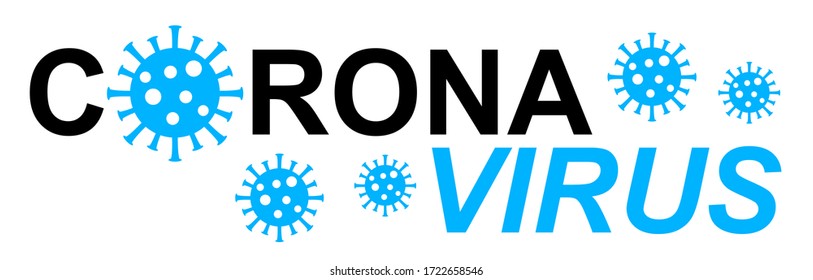 Coronavirus-Logo in Vektorqualität