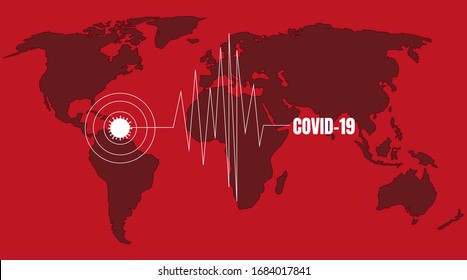 coronavirus map , covid-19 maps. places with coronavirus in the world