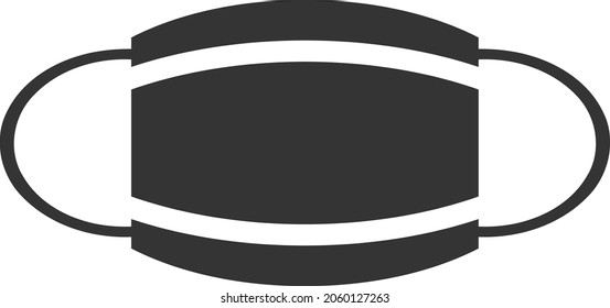 Coronavirus Mask vector illustration. A flat illustration design of Coronavirus Mask icon on a white background.