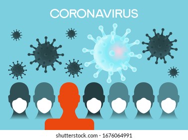 Coronavirus. Modern medical  infographic background. The file is saved in the version AI10 EPS.