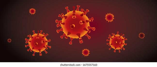Coronavirus molecule (covid-19) close up