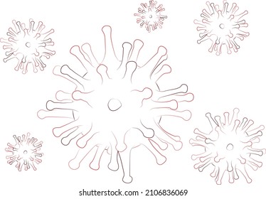 Coronavirus molecule spreading icon - virus infection - covid-19 - contagious virus group
