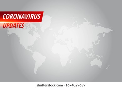 coronavirus ncov or covid-19 news updates banner concept