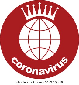 coronavirus ncov infection icon world danger