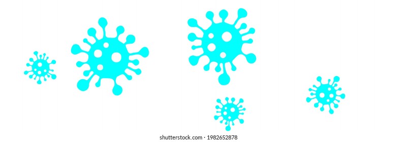 Coronavirus Neon Pandemic White Quarantine Blue Danger Sign Illustration. Science Vivid Sick Covid-19 Background. Medicine Bright Test Turquoise Virus Epidemic Vibrant Healthcare Wallpaper.