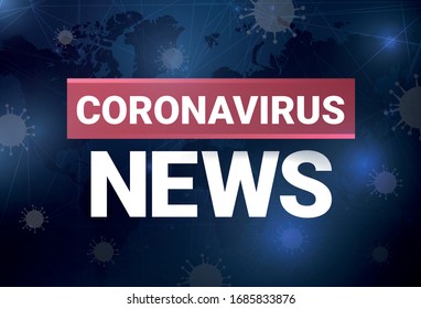 Coronavirus News, Vector Illustration, Blog Post 