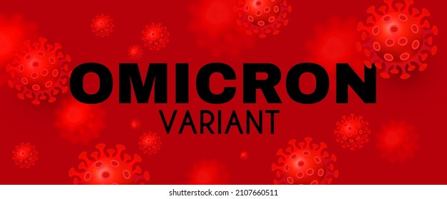 Coronavirus. Omicronn Version. Beware Of Virus. Danger Sign