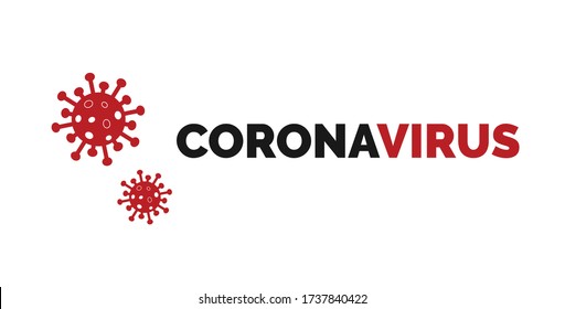 Coronavirus on White Background. Novel Coronavirus Covid 19 NCoV - Vector