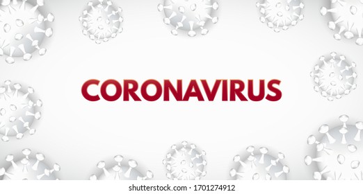 Brote de coronavirus contra un fondo blanco. La Organización Mundial de la Salud introduce un nuevo nombre oficial para el Coronavirus llamado COVID-19. Peligro del coronavirus y enfermedad de riesgo para la salud pública.