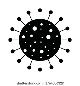 Coronavirus outbreak covid-19. Covid-19 icon. Virus simple icon. Vector illustration.