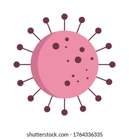 Coronavirus outbreak covid-19. Covid-19 icon. Virus simple icon. Vector illustration.