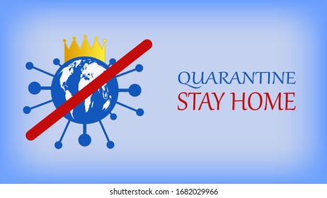 Coronavirus outbreak, COVID-19 vector illustration, background with dangerous virus bacteria like pandemic health, risk with cell disease.