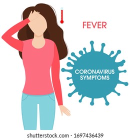 Coronavirus outbreak, COVID-19 vectorillustration symptoms infection, influenza background with dangerous flu strain cases as pandemic medical health, risk concept with disease cells.