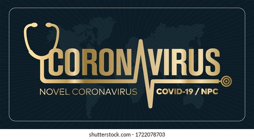 Coronavirus outbreak. Coronavirus danger and public health risk disease and flu outbreak. Pandemic medical concept with dangerous cells.