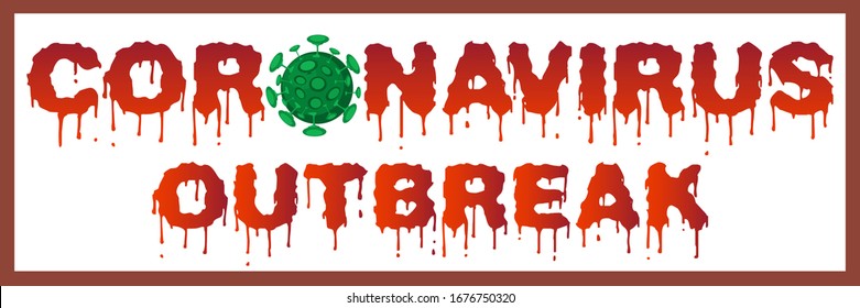 Coronavirus outbreak design. Covid-19 or 2019-nCOV pandemic is currently causing many countries to enforce lockdown to curb infection. Panoramic or banner type. EPS 10