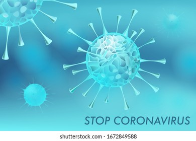 Coronavirus outbreak, stop corona 2019-ncov background, pandemic medical health risk concept. Vector illustration.