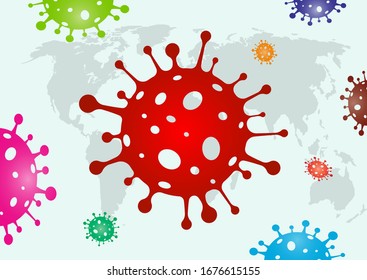 Coronavirus outbreaks hit the world. Novel Coronavirus 2019-nC0V. The danger of coronavirus and the risk disease to public health