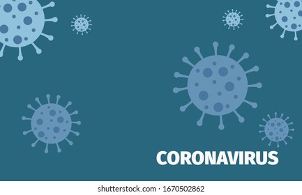 Coronavirus pandemic background. Vector illustration for poster, banner, flyer. 