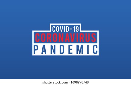 Coronavirus Pandemic disease Vector Background Template Design. COVID-19 Corona Virus Pandemic Banner, Poster, Background Template