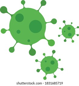 coronavirus pandemic flat design illustration