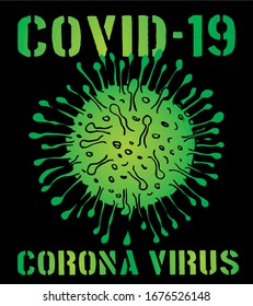 coronavirus pandemic graphic design vector art