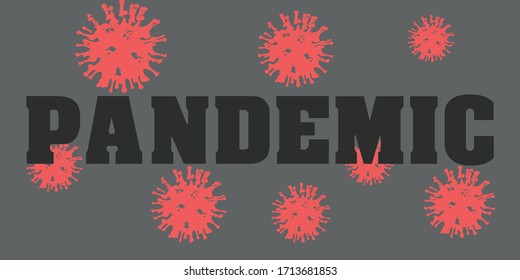 Pandemia de coronavirus - ilustración vectorial 