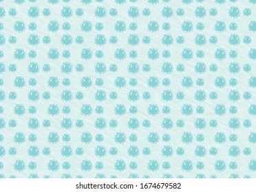 Coronavirus pattern background in vector