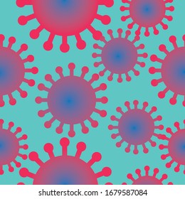 coronavirus pattern. vector virus background
