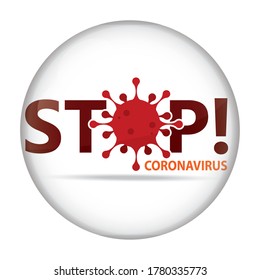 Coronavirus poster. Covid-19 poster. Virus illustration - Vector