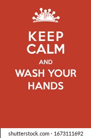 Coronavirus poster: Keep calm and wash your hands.